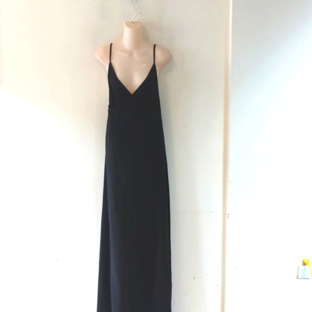 Free People Beach Textured True Wrap Strappy Maxi Dress L - Picture 3 of 16